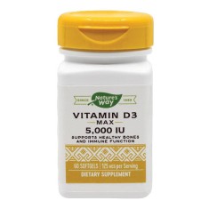 Vitamin D3 5000UI Nature&#039;s Way Secom 60cps