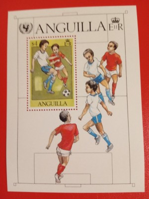 ANGUILLA, FOTBAL UNICEF - COLIȚĂ MNH foto