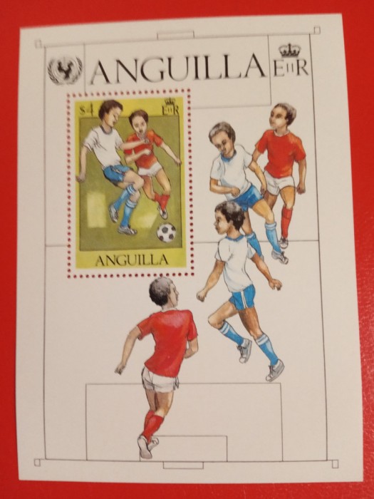ANGUILLA, FOTBAL UNICEF - COLIȚĂ MNH