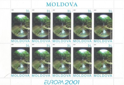 |Moldova, minicoala, Europa CEPT, 2001, MNH foto