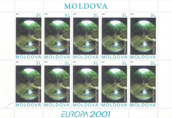 |Moldova, minicoala, Europa CEPT, 2001, MNH