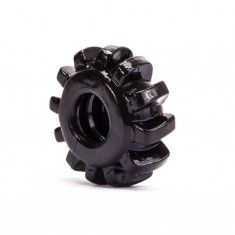 Power Plus Cockring 2 - Inel Penis din TPE, Negru