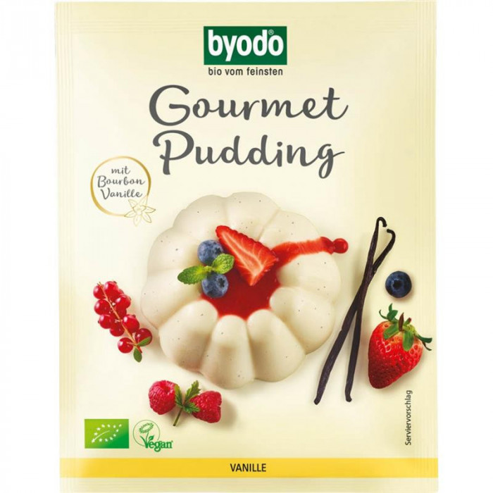 Budinca de Vanilie Fara Gluten Bio 40 grame Byodo