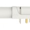 Soclu Banană Alb 4mm 24A Aurit PCB Poliamidă