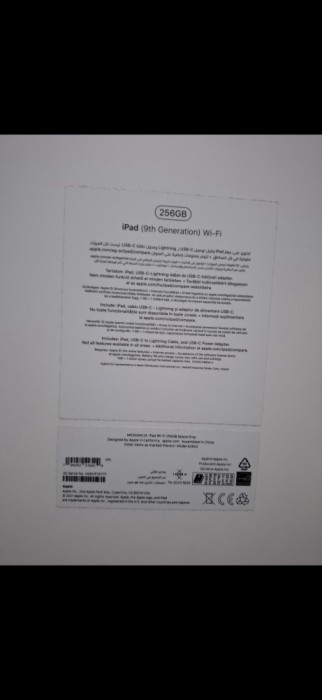 Ipad 9th generation 256 gb