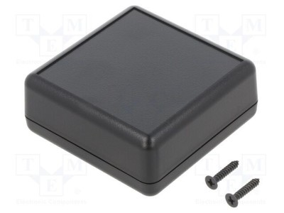 Carcasă universală GAINTA ABS neagră 66,5mm x 66,5mm x 28mm foto