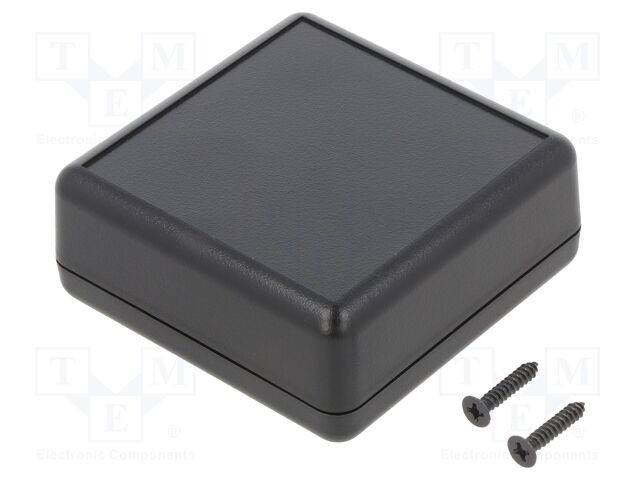 Carcasă universală GAINTA ABS neagră 66,5mm x 66,5mm x 28mm