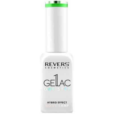 Lac de unghii Gellac 1 Step, Hybrid Effect, Non UV, Revers, 10 ml, 57 verde neon foto