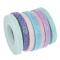 Set Benzi Adezive Washi Tape, Glitter, Multicolor, 7 Buc, 5m x 0.6cm