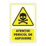 Indicator de avertizare &bdquo;Atenție! Pericol de asfixiere&rdquo;