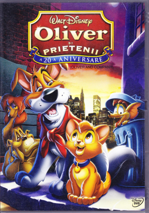 DVD animatie: Oliver si prietenii ( Disney ; stare foarte buna; dublat romana )