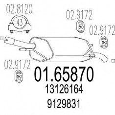 Toba esapament finala Opel Corsa C (f08, F68) 1.0 MTS - 01.65870 foto