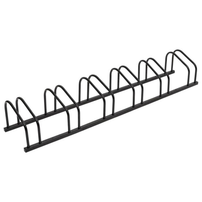 vidaXL Suport de biciclete, pentru 6 biciclete, negru, oțel 154426