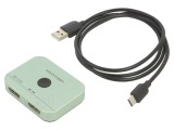 Splitter HDMI 2.1 VENTION 4K 8K cu Intrări HDMI și USB-C AKPG0 Gri