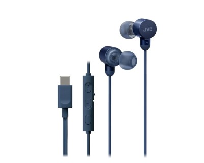 Casti JVC HA-FR29UC-A-U, Cu fir, In-Ear, Microfon, USB-C, Functie Mod Sunet, Husa, albastru foto