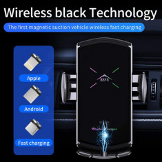 3in1 Incarcator Auto Wireless 10W, FAST , Smart ,Universal IPHONE ,SAMSUNG foto