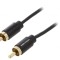 Cablu RCA Aurit Negru 2m