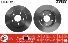 TRW DF4372 Disc frana foto