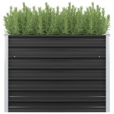 Gossi strat inaltat de gradina antracit 100x40x77 cm otel galvanizat