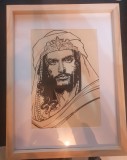 Cumpara ieftin Tablou - Portret de evreu - Tus - Inramat frumos - Cadou ideal, Natura, Ulei, Altul