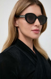 Cumpara ieftin Swarovski ochelari de soare 5679527 DEXTERA ORGANIC femei, culoarea negru
