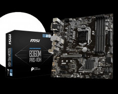 Placa de baza MSI B360M PRO-VDH, Socket: 1151 v2, Intel? B360 Chipset, 4 *DDR4 2666/ 2400/ 2133 MHz, VGA/DVI-D/HDMI, 1* PCIEx16, 2* PCIEx1, bulk foto