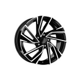 Set 4 Jante DY726 KM 16x7 5x100 ET35 negru polish diamond cut compatibile Skoda Volkswagen Audi Seat Cod: DY726