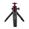 Trepied mini TM-02 EMESZON&reg;, Filet 1/4 inch, Cap rotativ 360&deg;, Coldshoe, Selfie stick si Trepied pentru camere Foto Video, negru