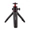 Trepied mini TM-02 EMESZON&reg;, Filet 1/4 inch, Cap rotativ 360&deg;, Coldshoe, Selfie stick si Trepied pentru camere Foto Video, negru