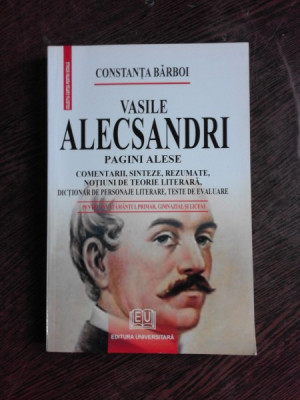 VASILE ALECSANDRI, PAGINI ALESE - CONSTANTA BARBOI foto