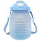 Sticla pentru apa cu pai, 1300 ml, fara BPA, cu curea detasabila pentru umar, capac suport telefon, cu mesaje motivationale care sustin consumul de ap