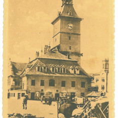 4874 - BRASOV, Market, Romania - old postcard - unused