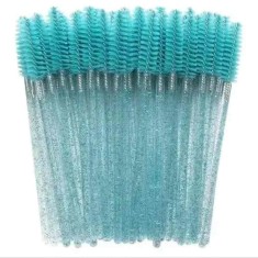 Periute pentru extensii de gene si sprancene - Set 20buc - Turquoise
