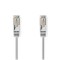 Cablu de retea SFTP Cat6a 1m gri RJ45 tata - RJ45 tata dublu ecranat Nedis