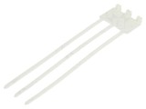 Colier cablu ABB 185mm x 4.8mm cu etichetă, triplu loop natural