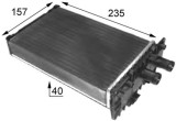 Radiator incalzire habitaclu VW California T4 Camper, Transporter T4, Transporter T4 Sasiu Motor 1.8, 1.9 D, 1.9 TD, 2.0, 2.4 D, 2.4 D Syncro, 2.5,