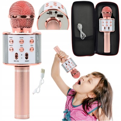 MICROFON FĂRĂ FIR DIFUZOR BLUETOOTH KARAOKE foto