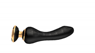 Vibrator Punctul G Sanya, Negru, 18.5 cm foto