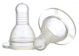 Set 2 tetina silicon 0+ Baby, 2 bucati, Minut