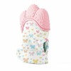 Mănușă Dentitie Bebe BabyJem Butterfly Silicon Fără BPA, 3+ Luni, Roz