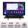 Navigatie Peugeot 3008 5008 Qled 2K Octa Core 4+32 LTE 4G DSP Wifi 5Ghz android auto carplay radio gps internet kit-3008+EDT-E413-2K CarStore Technolo