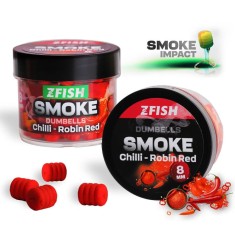 Wafters ZFISH Smoke Pop up Dumbells 8 mm, Chilli-Robin Red, 20g