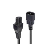 Cablu alimentare Lindy C14 to C15, Connector A: IEC C14 Connector B: IEC C15, material A: PVC PBT, lungime 1m, negru