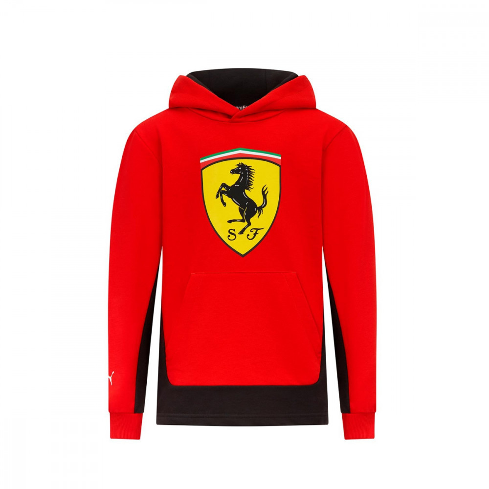 Ferrari hanorac cu glugă pentru copii Shield red F1 Team 2023 - 164, Puma |  Okazii.ro