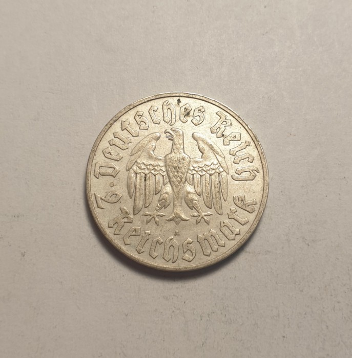 Germania 2 Reichsmark Marci 1933 A Piesa frumoasa de Colectie