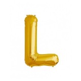 Balon Folie Litera L Auriu - 40 cm