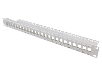 Patch Panel Keystone Gri 24 Porturi 19&amp;quot; foto
