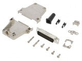 Conector D-Sub 25 Pin Tată Lipire pe Cablu Gold Flash