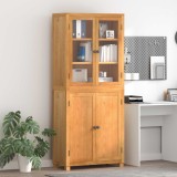 Cumpara ieftin Set de Mobilier pentru Depozitare cu raft cu usa 2 buc. natural