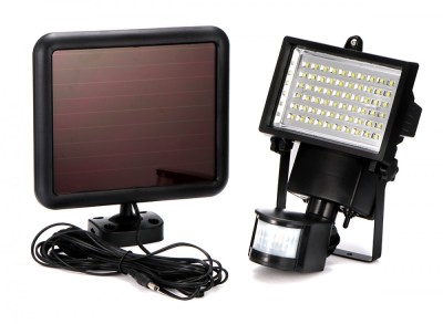 Proiector 60 Led cu Senzor si Panou Solar foto